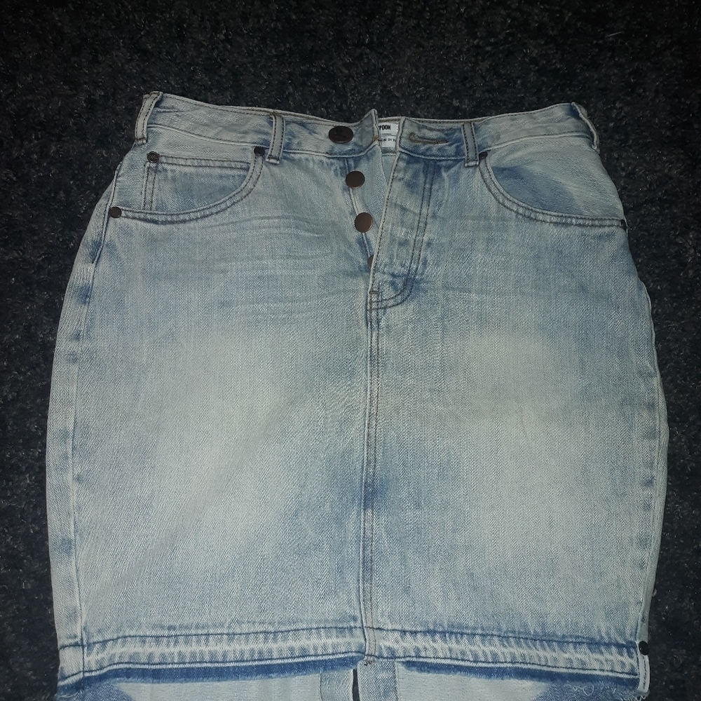 One Teaspoon Buttonfly denim skirt 29